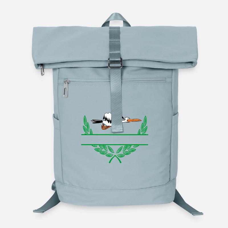 Stork Laurel Wreath with Namespace Laptop Backpack