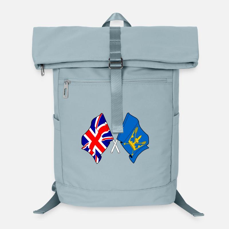 Drapeaux croisés du Suffolk et de la Grande-Bretagne Sac à dos ordinateur