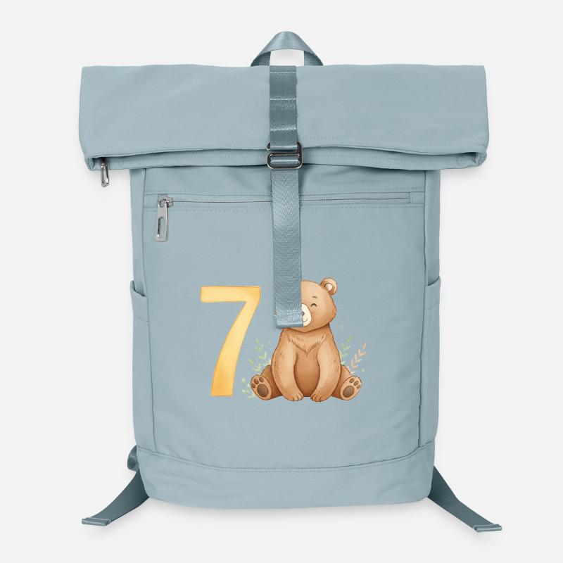 Wasserfarbener Bär mit Sieben Laptop-Rucksack 
