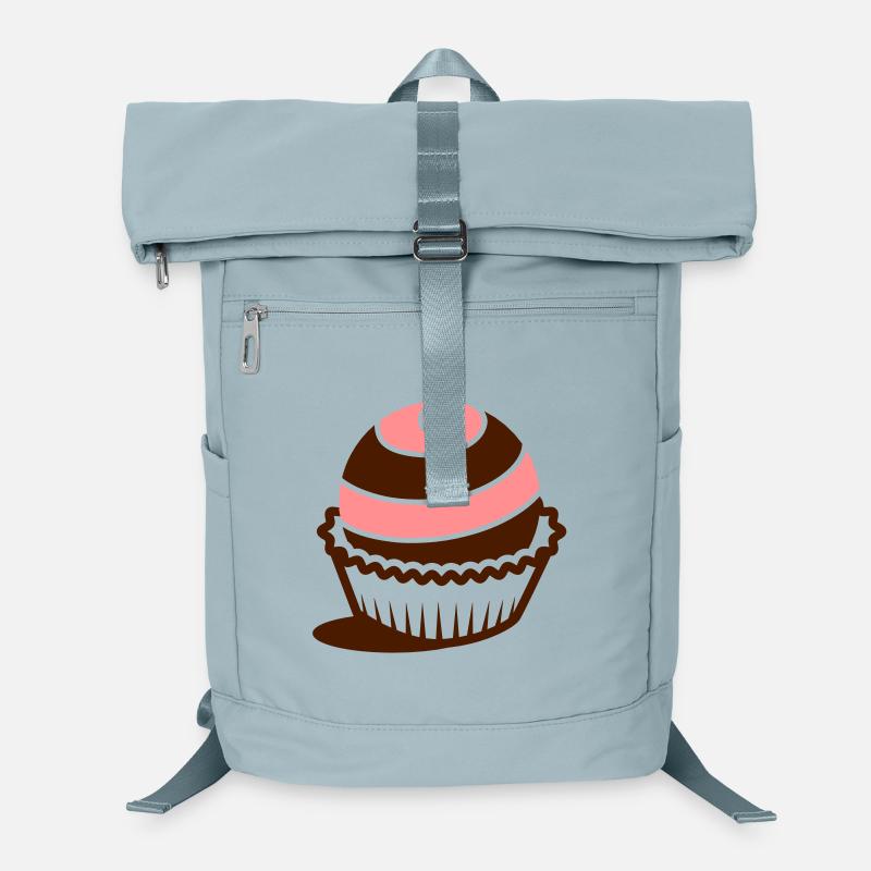 A spirally decorated chocolate candy Laptop Backpack