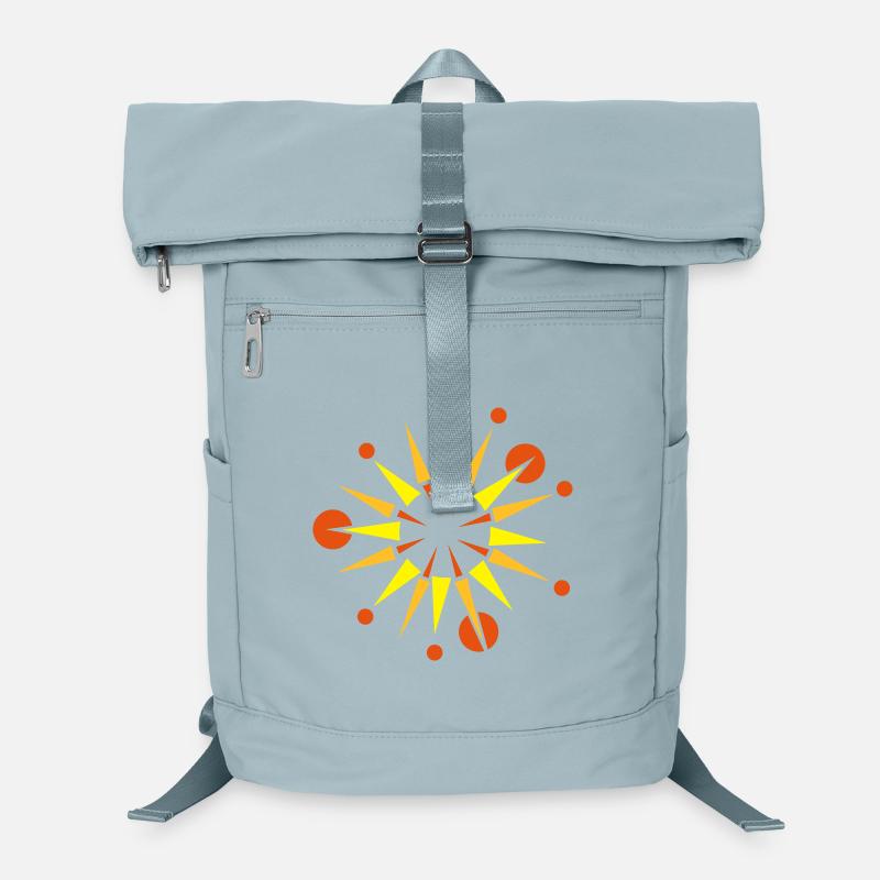 Stern mit Strahlen und Kugeln Laptop-Rucksack 