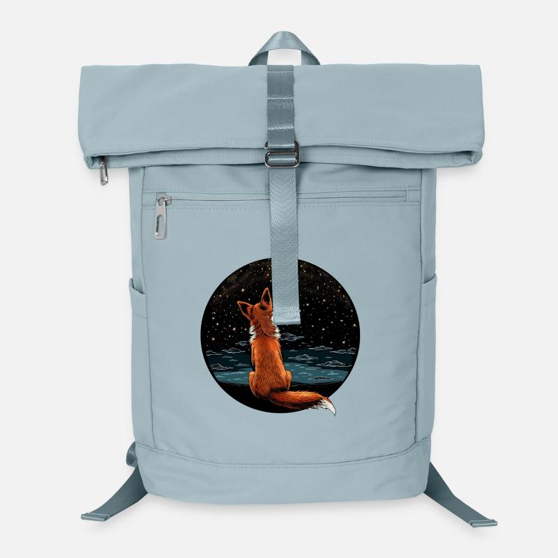 Fuchs mit Sternenhimmel Laptop-Rucksack 