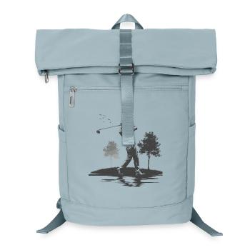 Golfer Grafik - Laptop-Rucksack  - Eisblau - Vorne