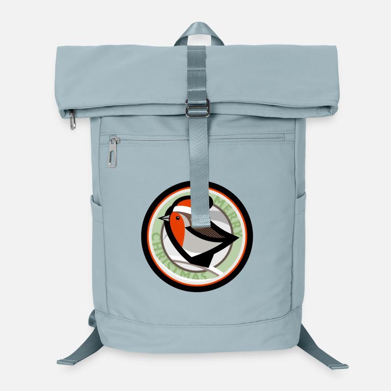 Weihnachten Rotkehlchen Laptop-Rucksack 