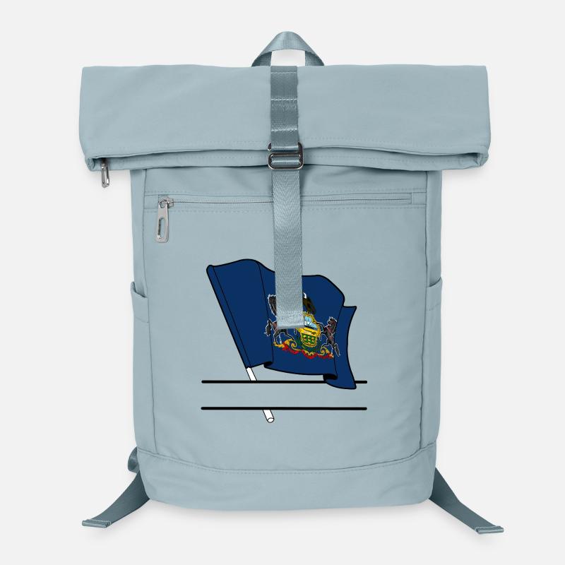Flag Pennsylvania text banner Laptop Backpack