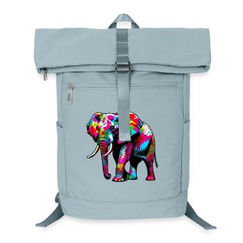 Elephant - Laptop Backpack - ice blue - Front
