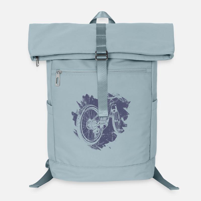 Retro Bicycle Gear Illustration Laptop Backpack