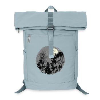 Heilige Nachtwaldszene - Laptop-Rucksack  - Eisblau - Vorne