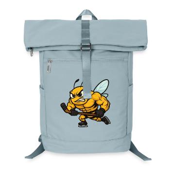 Aggressive Biene Eishockey Coach Winter Team - Laptop-Rucksack  - Eisblau - Vorne