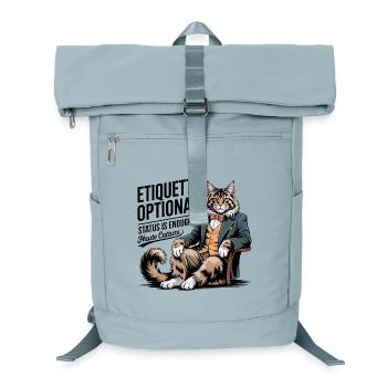 Etiquette Optional Fancy Cat - Laptop Backpack - ice blue - Front