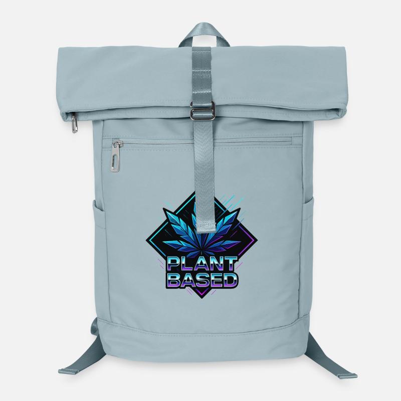 Plant Based Neon – futuristic hemp leaf Laptop Backpack