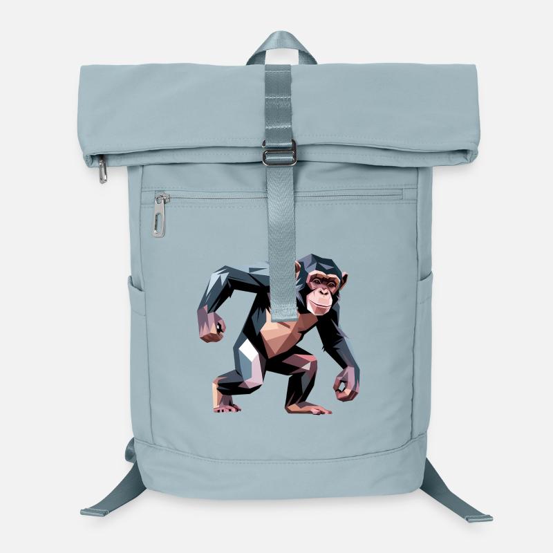 Monkey - Cooles Low-Poly-Logo Laptop-Rucksack 