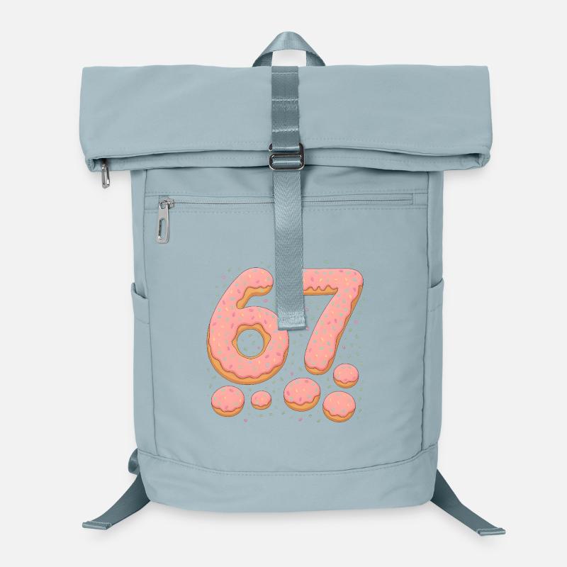 Sweet 67 Donut Typography Celebration Laptop Backpack