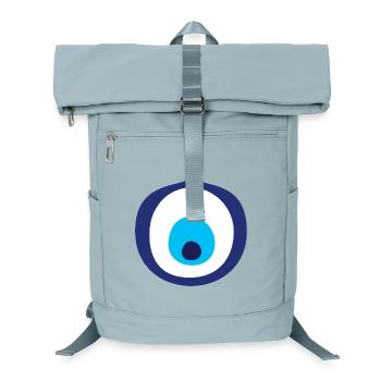 Mediterranes Mystisches Auge - Laptop-Rucksack  - Eisblau - Vorne