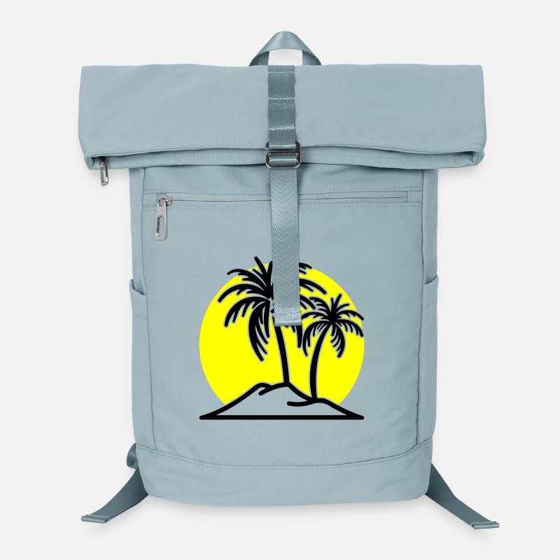 Palmier symbole île de plage Sac à dos ordinateur