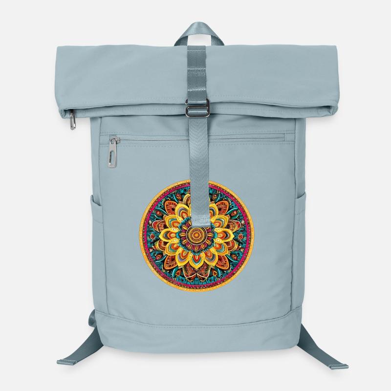 Leuchtendes Mandala Kaleidoskop Laptop-Rucksack 