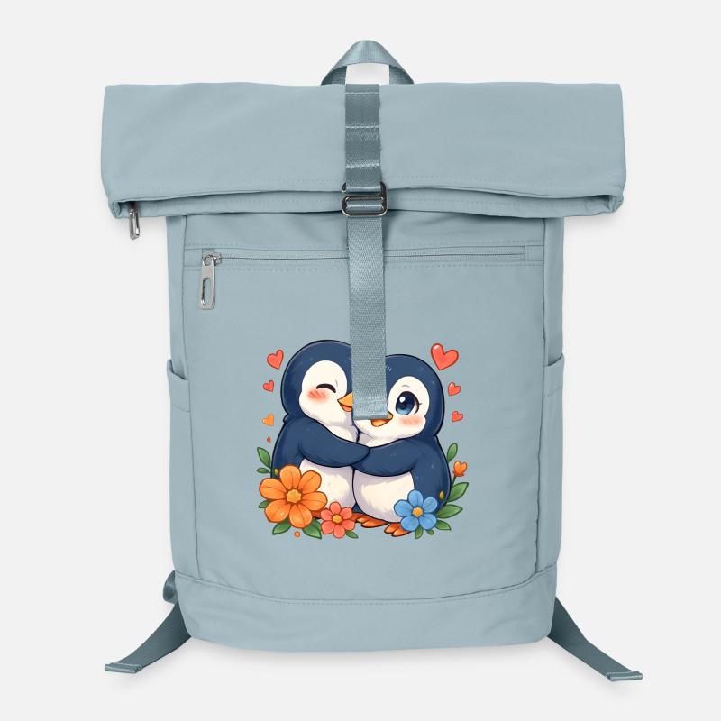 Cuddly Penguins Love Duo Laptop Backpack