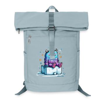 Monstre cosmique câlin sur des blocs de glace - Sac à dos ordinateur - bleu glacier - Devant