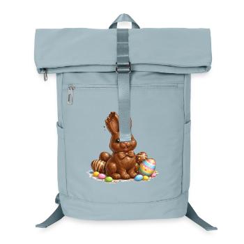 Chocolate bunny with Easter eggs - Laptop Backpack - ice blue - Front