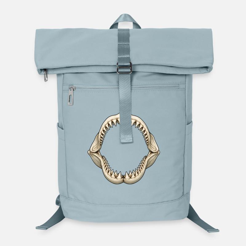 Motif de prothèse de requin Vie marine de plongée océanique Sac à dos ordinateur