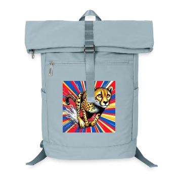 cheetah - Laptop Backpack - ice blue - Front