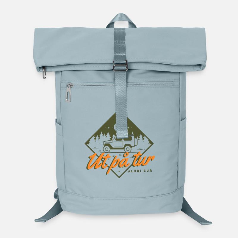 Out on a Trip Never Sur – Norwegian Camping Design Laptop Backpack