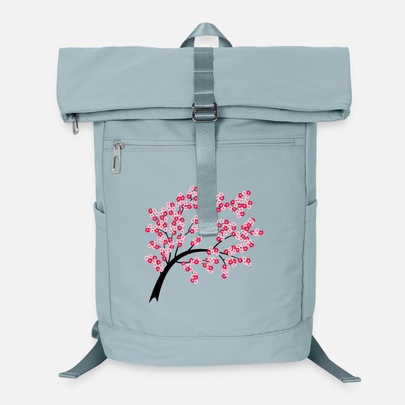 Arche de cerisier en fleurs la nuit Sac à dos ordinateur