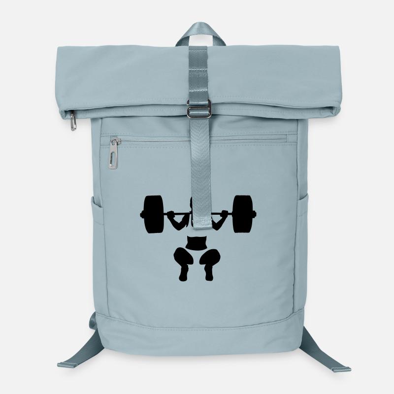 Gewichtheberin - Laptop-Rucksack  - Eisblau