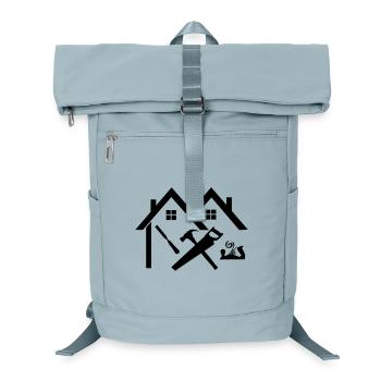 Zimmermann Logo Haus hammer Säge Meißel und Hobel - Laptop-Rucksack  - Eisblau - Vorne