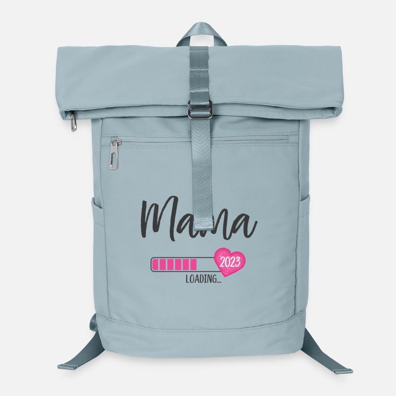 Mama Loading 2023 Herz Mädchen Rosa Werdende Mama Laptop-Rucksack 