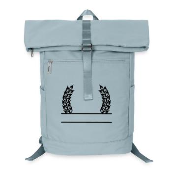 Grain Wreath Name Banner - Laptop Backpack - ice blue - Front