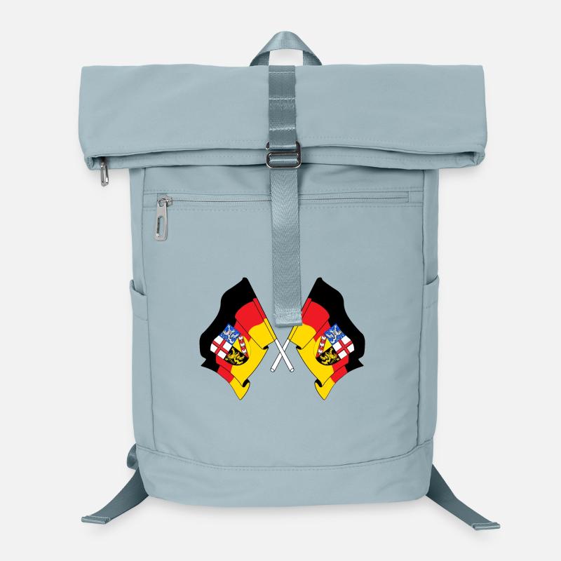 Flags crossed Saarland Laptop Backpack
