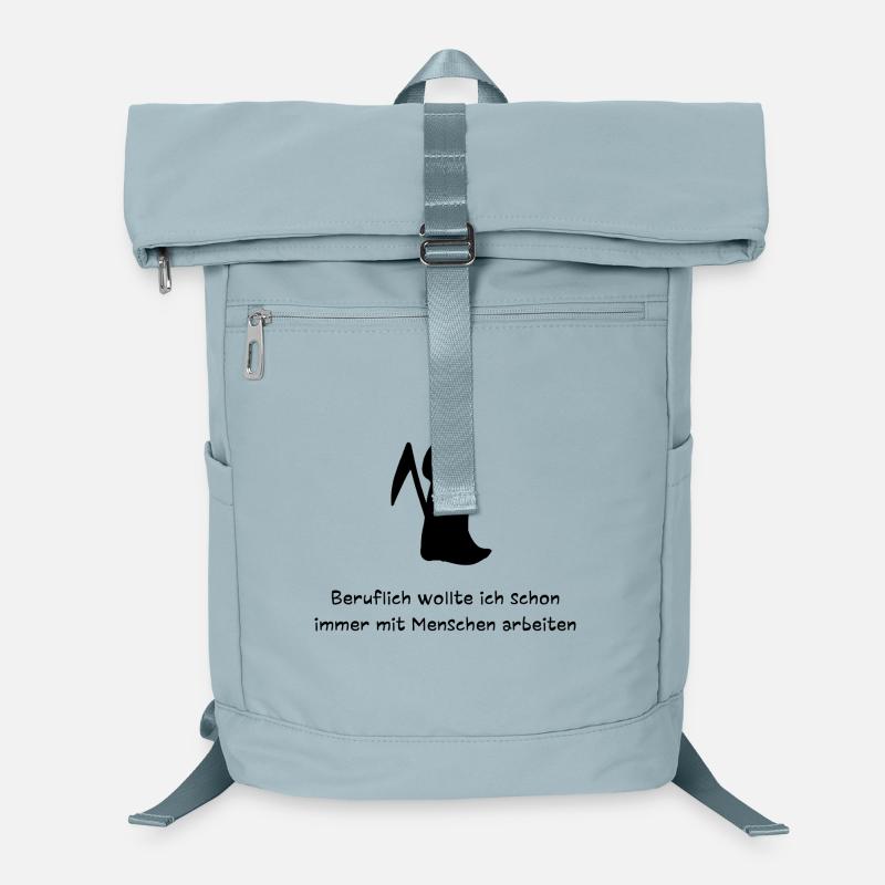 Beruflich mit Menschen arbeiten | Sensenmann Spaß Laptop-Rucksack 
