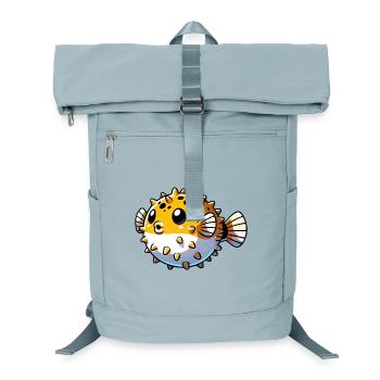 Kugelfisch - Laptop-Rucksack  - Eisblau - Vorne