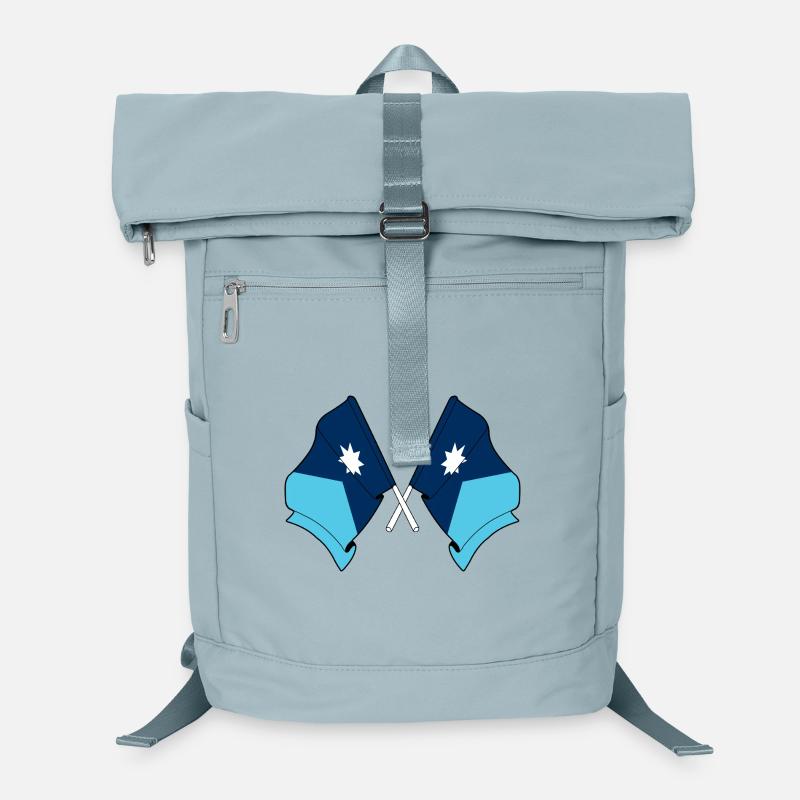 Two Flags Crossed Minnesota Laptop Backpack