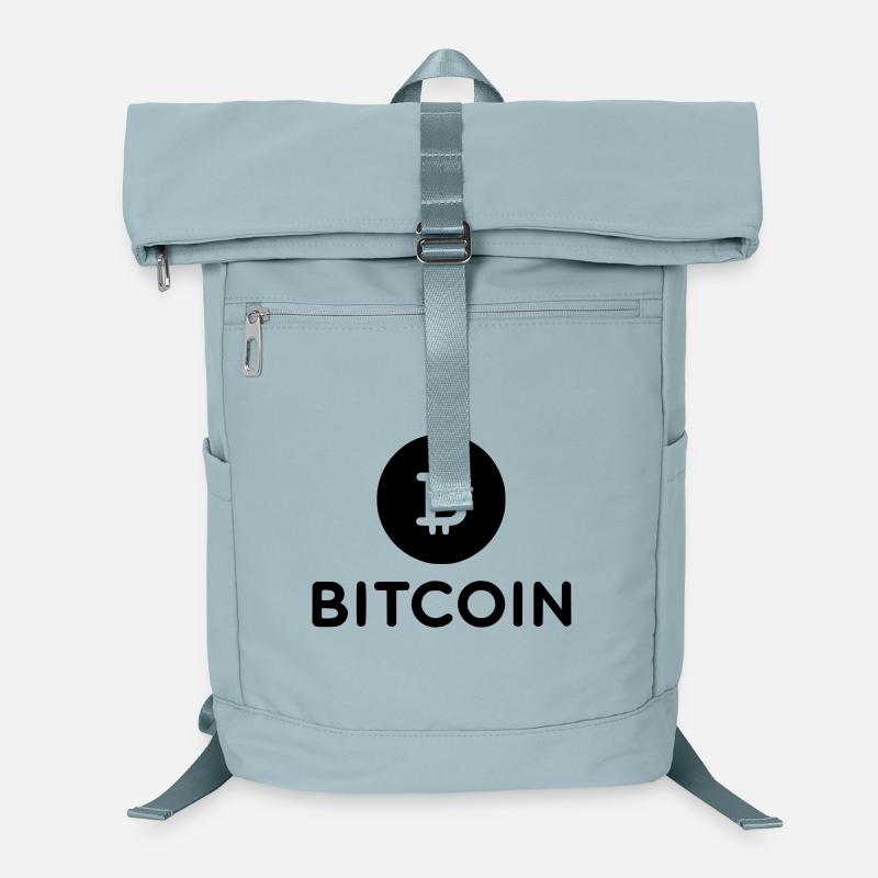Bitcoin mit rundem Icon Laptop-Rucksack 