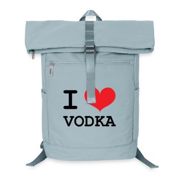 Ich liebe Wodka – Alkohol - Laptop-Rucksack  - Eisblau - Vorne