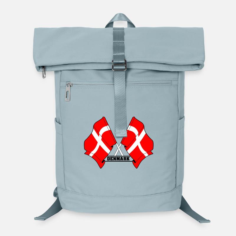 DENMARK – Crossed Flags Laptop Backpack