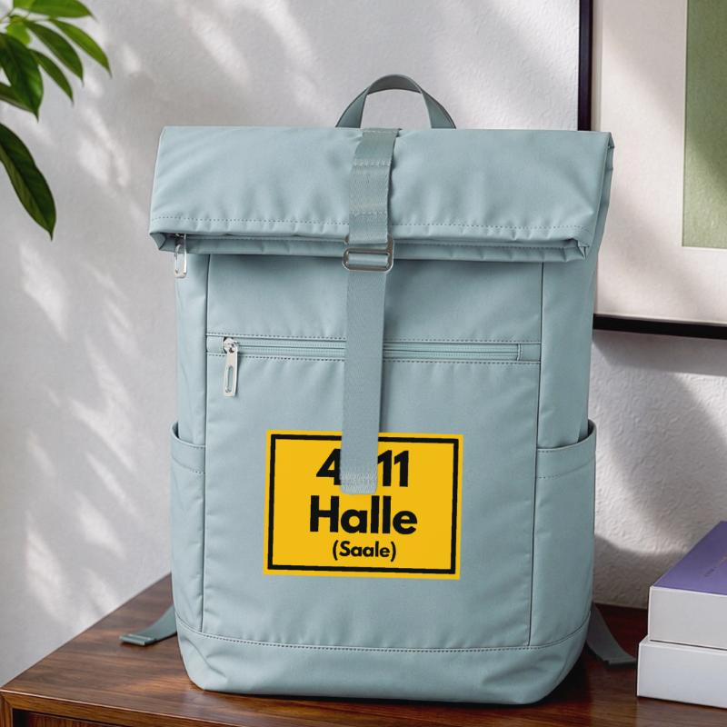 OLD POSTCODE POSTCODE RETRO 4011 HALLE (SAAALE) Laptop Backpack