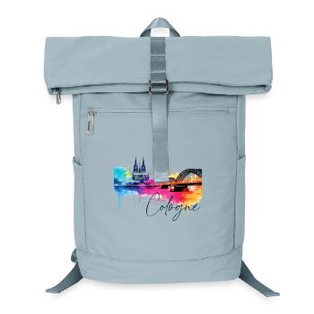 Köln Skyline Kölner Dom Deutschland Stadt Bunt - Laptop-Rucksack  - Eisblau - Vorne