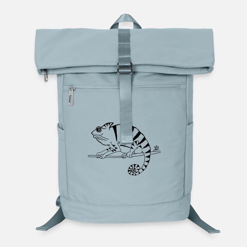 witziges Chamäleon Reptilien  Laptop-Rucksack 