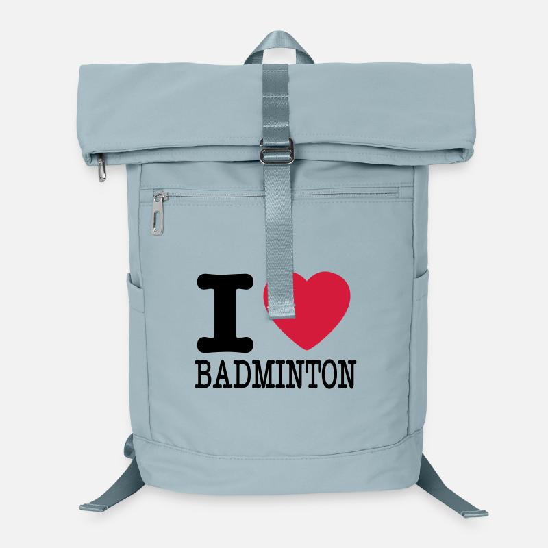 I love badminton Laptop Backpack