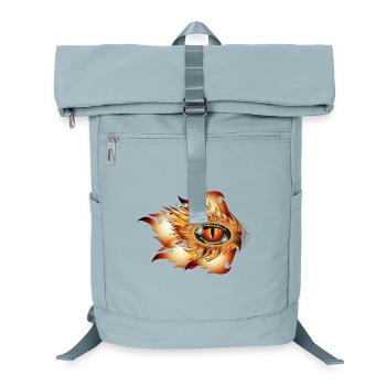 Tatouage de l’œil magique d’un dragon en flammes - Sac à dos ordinateur - bleu glacier - Devant
