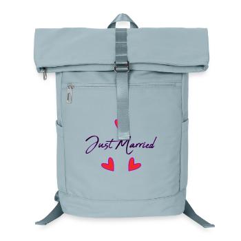GERADE VERHEIRATET. Junggesellinnenabschied. VALENTINSTAG. PAAR - Laptop-Rucksack  - Eisblau - Vorne