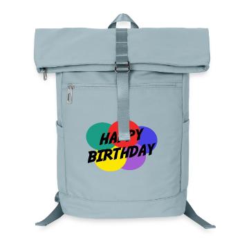 ANNIVERSARY. HAPPY BIRTHDAY. HAPPY BIRTHDAY. - Laptop Backpack - ice blue - Front