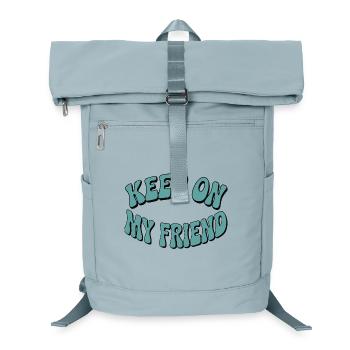 Continuez mon ami - Conception de motivation - Sac à dos ordinateur - bleu glacier - Devant