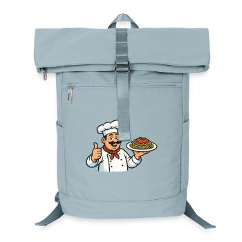 Illustration de cuisson des pâtes - Sac à dos ordinateur - bleu glacier - Devant