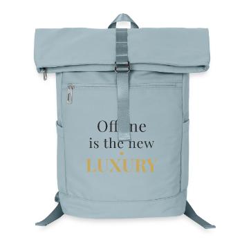 Offline is the New Luxury – Minimal Design - Laptop Backpack - ice blue - Front