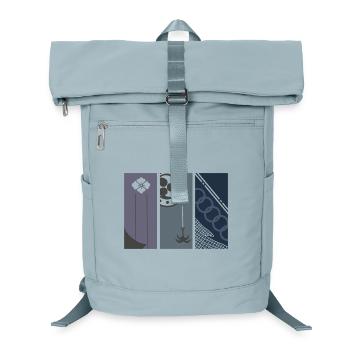 Echoes of Edo - Modern Japanese Art  - Laptop Backpack - ice blue - Front
