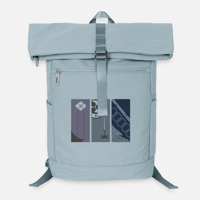 Echos von Edo – Moderne japanische Kunst Laptop-Rucksack